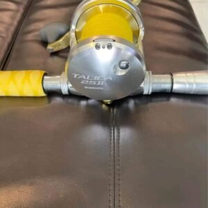 Shimano Talica 25II 2 speed reels with rod.