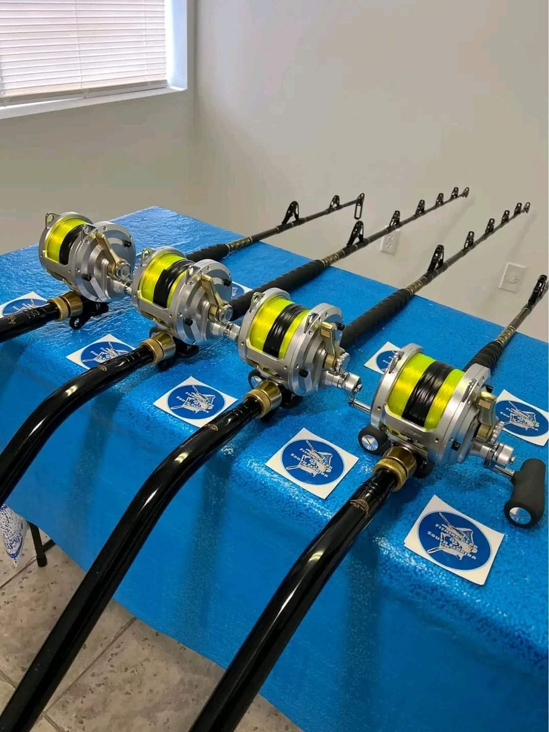 Shimano Talica 50II 2 speed reels with rods. - Image 4